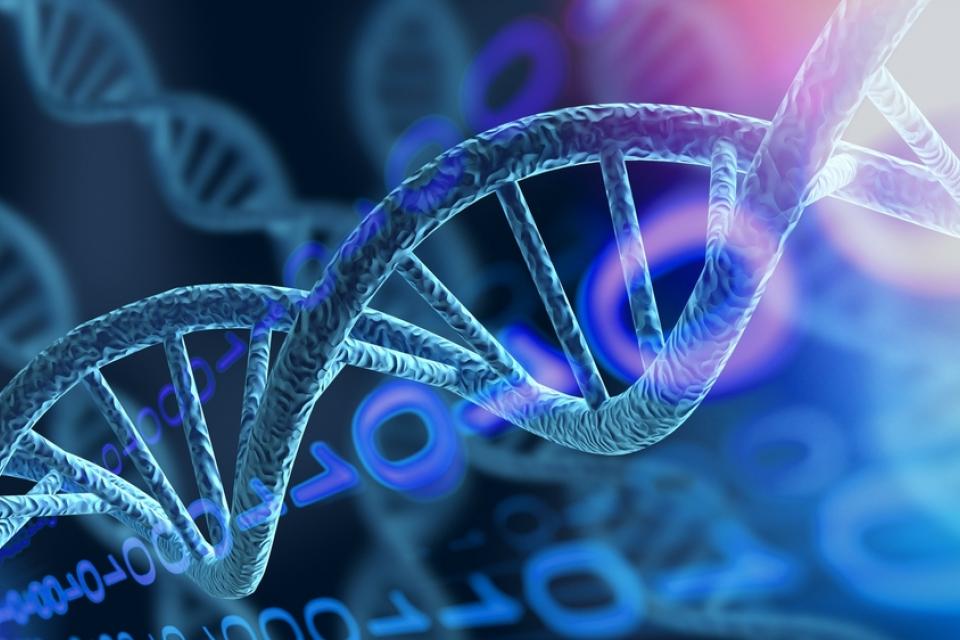 DNA-Helix als Symbol für Selbstheilungskräfte